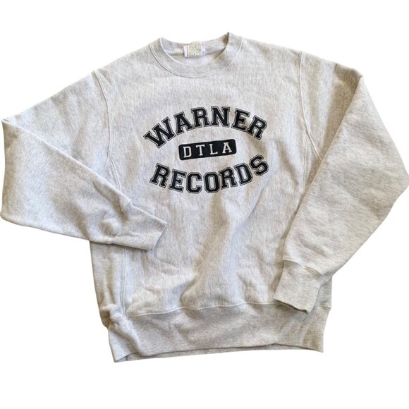 Champion Reverse Weave Warner Records Crewneck Sweatshirt S - Picture 1 of 8